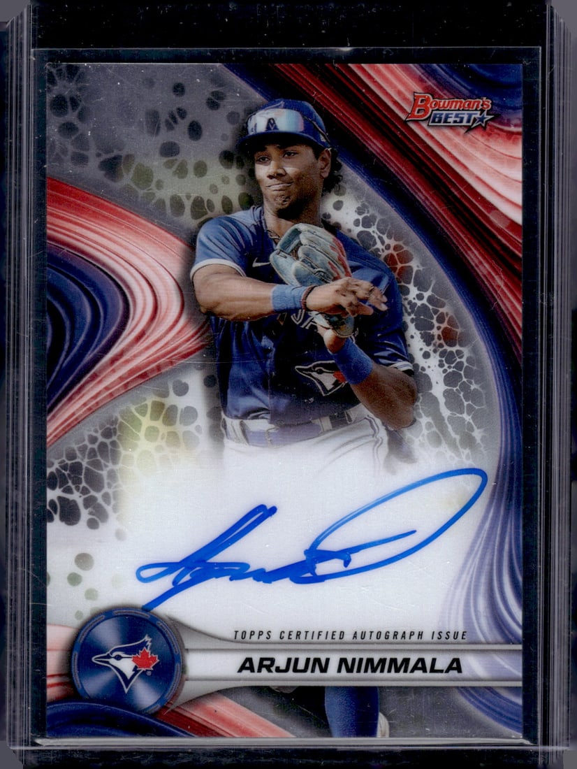 Arjun Nimmala Prospect Auto 2024 Bowman's Best #B24-AN Toronto Blue Jays (1 of 2)