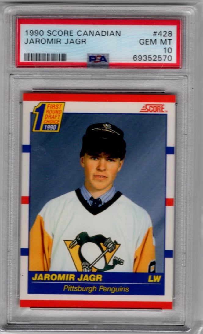 Jaromir Jagr Rookie Card 1990 Score Canadian #428 PSA 10 Pittsburgh Penguins (1 of 2)