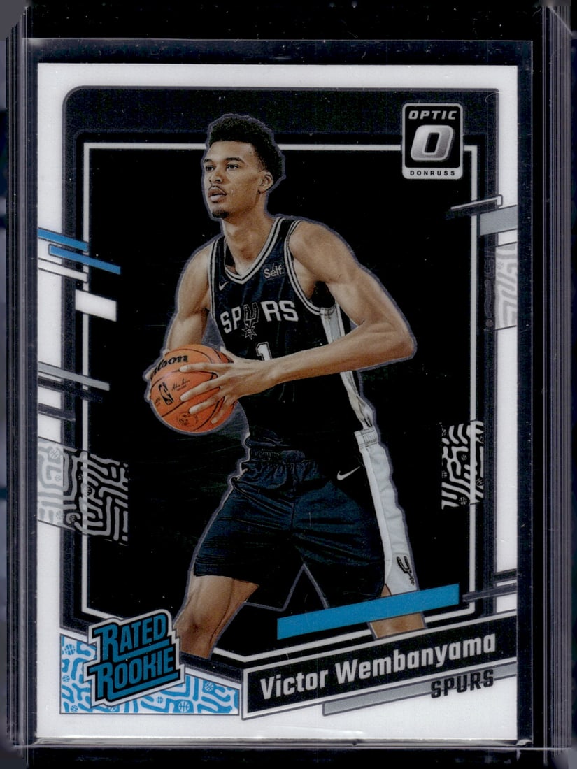 Victor Wembanyama Rookie Card 2023-24 Donruss Optic #225 San Antonio Spurs: Donruss Optic Basketball NBA Sports & Trading Cards, SP, SSP, NBA Championship & Hall of Fame Player Cards, Valuable Auction Memorabilia Lots Sold On Line, Sports Cards for Sale Near Me