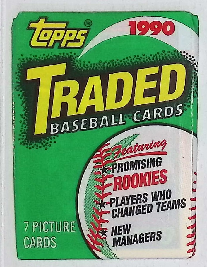 1990 Topps TRADED SERIES Vintage Baseball Cards Retail Box Wax Pack Sports Cards (1 of 1)