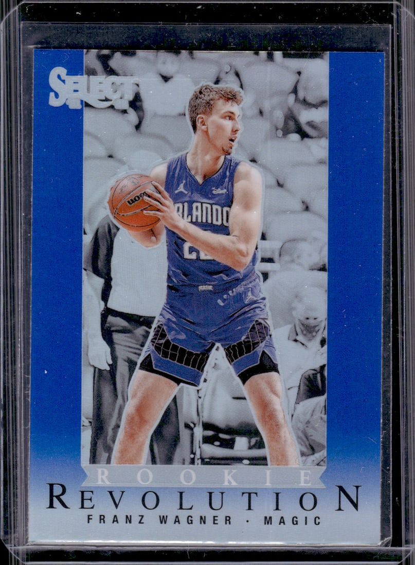 Franz Wagner Rookie Revolution Blue Prizm 2021-22 Select #24 Orlando Magic: Panini Select, Prizm, Mosaic, Contenders, Revolution, Phoenix, NBA Hoops, Rookie NFL Sports Trading Cards, Silver, SP, SSP, Wave Prizms, Numbered Cards, Basketball sports Cards for Sale Near Me, NBA C