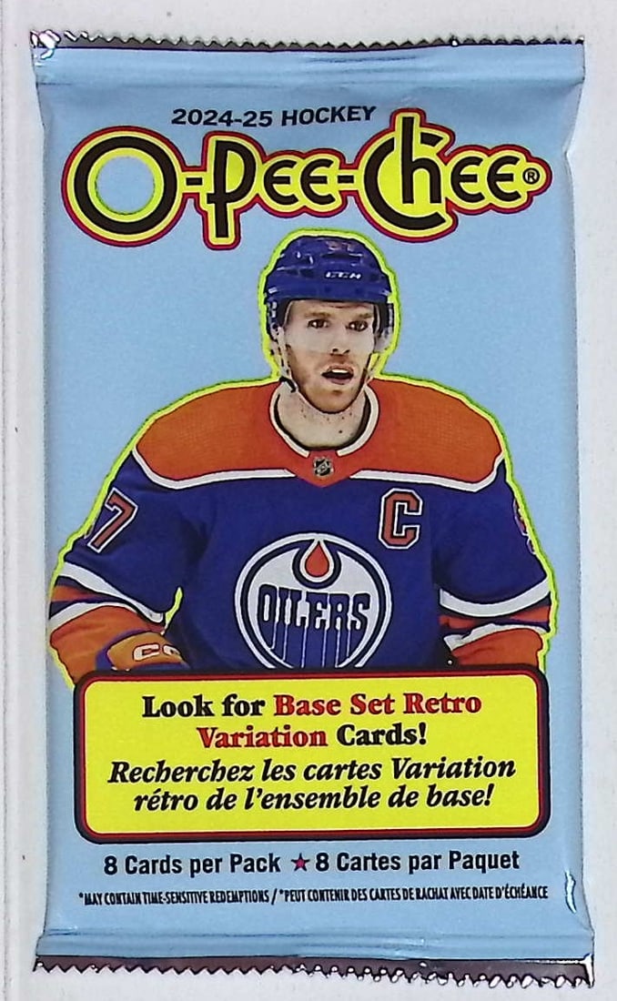 2024-25 O Pee Chee Hockey Cards BLASTER BOX PACK Sports Cards: 2024-25 O Pee Chee Hockey Cards Hanger Value Fat Pack, Sports Cards, NHL Trading Cards, Connor McDavid, Sidney Crosby, Alex Ovechkin, Nathan McKinnon, Auston Matthews, Sports Cards for Sale Near me, H