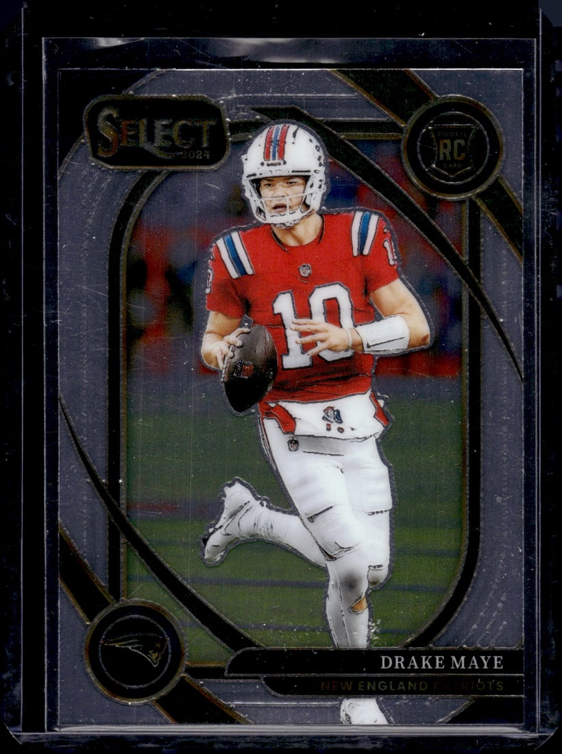 Drake Maye Rookie Card Club Level 2024 Select #218 New Enlgand Patriots: Panini Select, Prizm, Mosaic, Contenders, Zenith, Phoenix, Illusions, Absolute, Rookie NFL Sports Trading Cards, SP, SSP, Cards, Football Cards for Sale Near Me, Superbowl & Hall of Fame Player Cards,