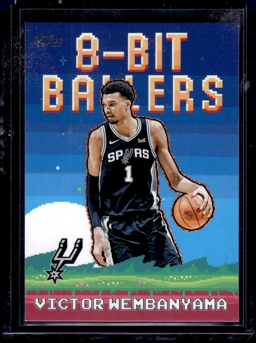 Victor Wembanyama 8-Bit Ballers 2025-26 Topps #8B-4 San Antonio Spurs: Topps Basketball NBA Trading & Sports Cards, Sports Cards for Sale Near Me, Chrome, Refractor, SP, SSP, Valuable Auction Memorabilia Lots Sold On Line, NBA Championship & Hall of Fame Player Cards