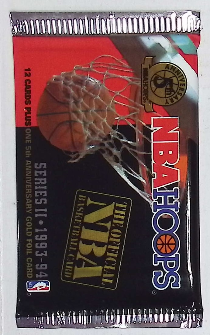 1993 NBA Hoops SERIES 2 Vintage Basketball Cards Retail Box Pack New Factory Sealed (1 of 1)