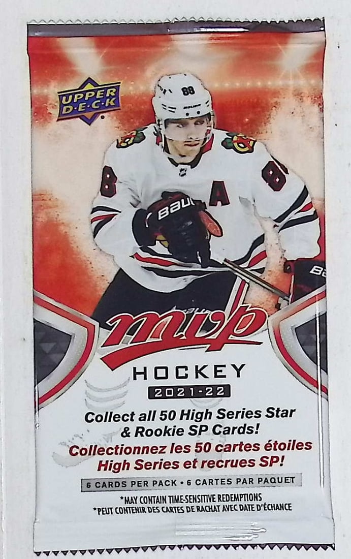 2021-22 Upper Deck MVP Hockey Cards High Series HOBBY BOX PACK Sports Cards: Upper Deck MVP Hockey NHL Trading & Sports Cards, Rookie SP Cards, Stanley Cup & Hall of Fame Players, Connor McDavid, Alex Ovechkin, Sports Cards for Sale Near Me, Auction Memorabilia Lots For Sale N