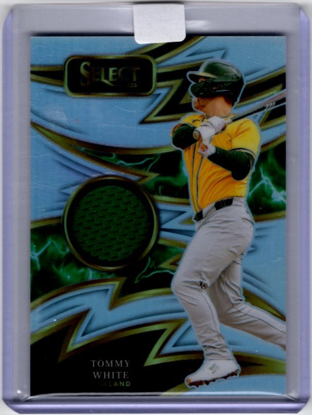 Tommy White Silver Prizm Patch 2025 Select #SP-TW Oakland Athletics: Panini Baseball MLB Trading & Sports Cards, Sports Cards for Sale Near Me, Prizm, Mosaic, Select, SP, SSP, Auction Memorabilia Lots for Sale On Line, World Series & Hall of Fame Players