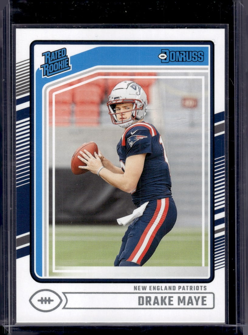 Drake Maye Rookie Card 2024 Donruss #379 New England Patriots: Donruss Optic Football NLF Trading & Sports Cards, Sports Cards for Sale Near Me, Valuable Memorabilia Auction Lots Sold On Line, SP, SSP