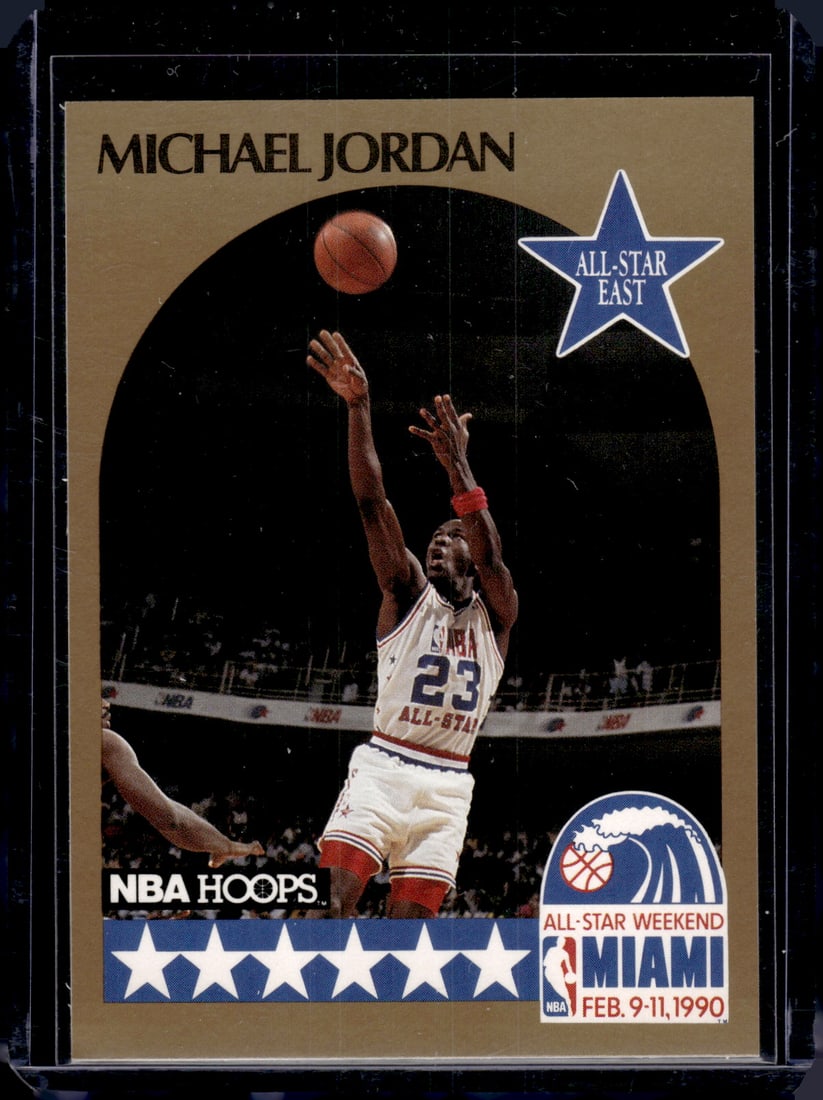 Michael Jordan 1990-91 NBA Hoops #5 Chicago Bulls (1 of 2)