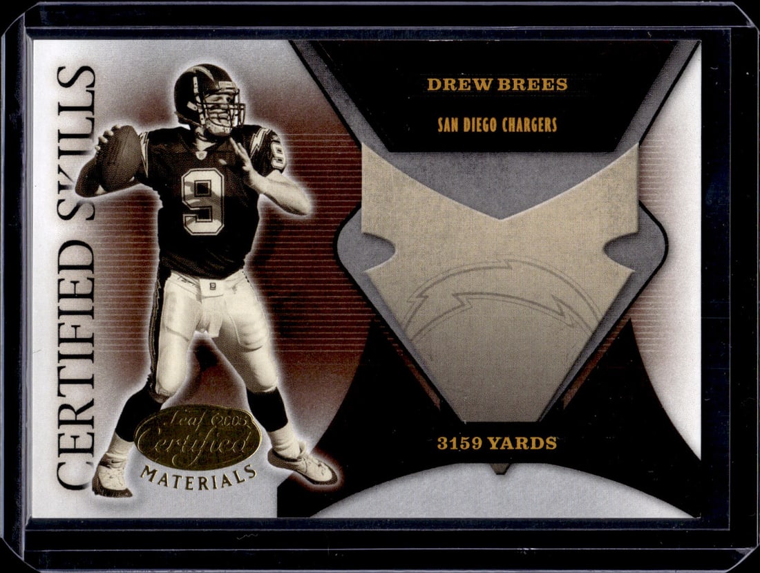 Drew Brees /750 2005 Donruss Certified Materials Skills #CS-13 Chargers, Saints: Donruss Optic Football NLF Trading & Sports Cards, Sports Cards for Sale Near Me, Valuable Memorabilia Auction Lots Sold On Line, SP, SSP