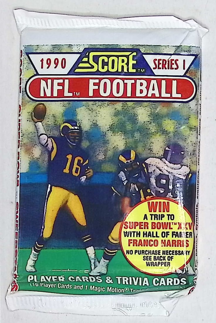 1990 Score Series 1 Vintage Football Card Factory Sealed Retail Box Pack Sports Card (1 of 1)