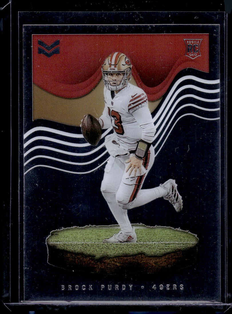 Brock Purdy Rookie Card Acetate 2022 Chronicles Magnitude #MAG-27 49ers: Panini Select, Prizm, Mosaic, Contenders, Zenith, Phoenix, Illusions, Absolute, Rookie NFL Sports Trading Cards, SP, SSP, Cards, Football Cards for Sale Near Me, Superbowl & Hall of Fame Player Cards,