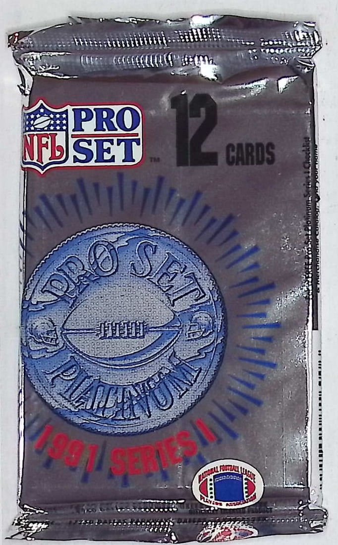 1991 Pro-Set PLATINUM SERIES 1 Football Retail Box Pack Football Cards Sports Cards (1 of 1)