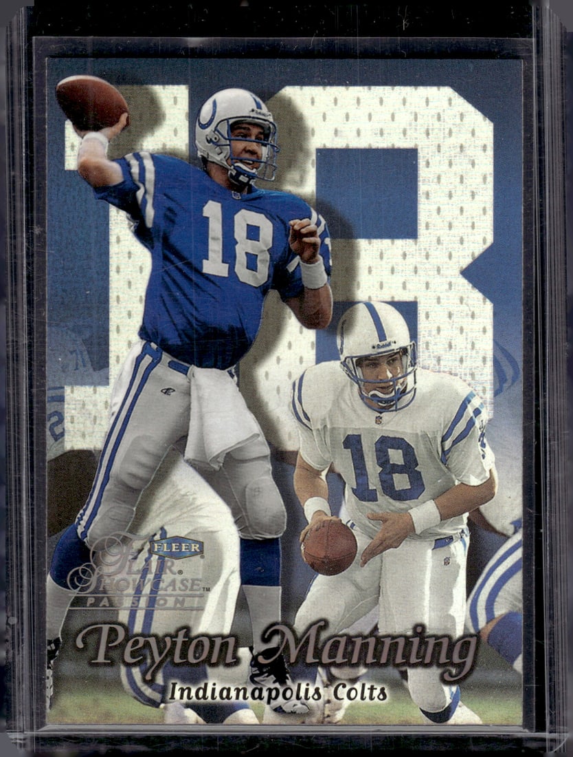 Peyton Manning 1999 Fleer Showcase Passion Seat 2 Row 70 (1 of 2)