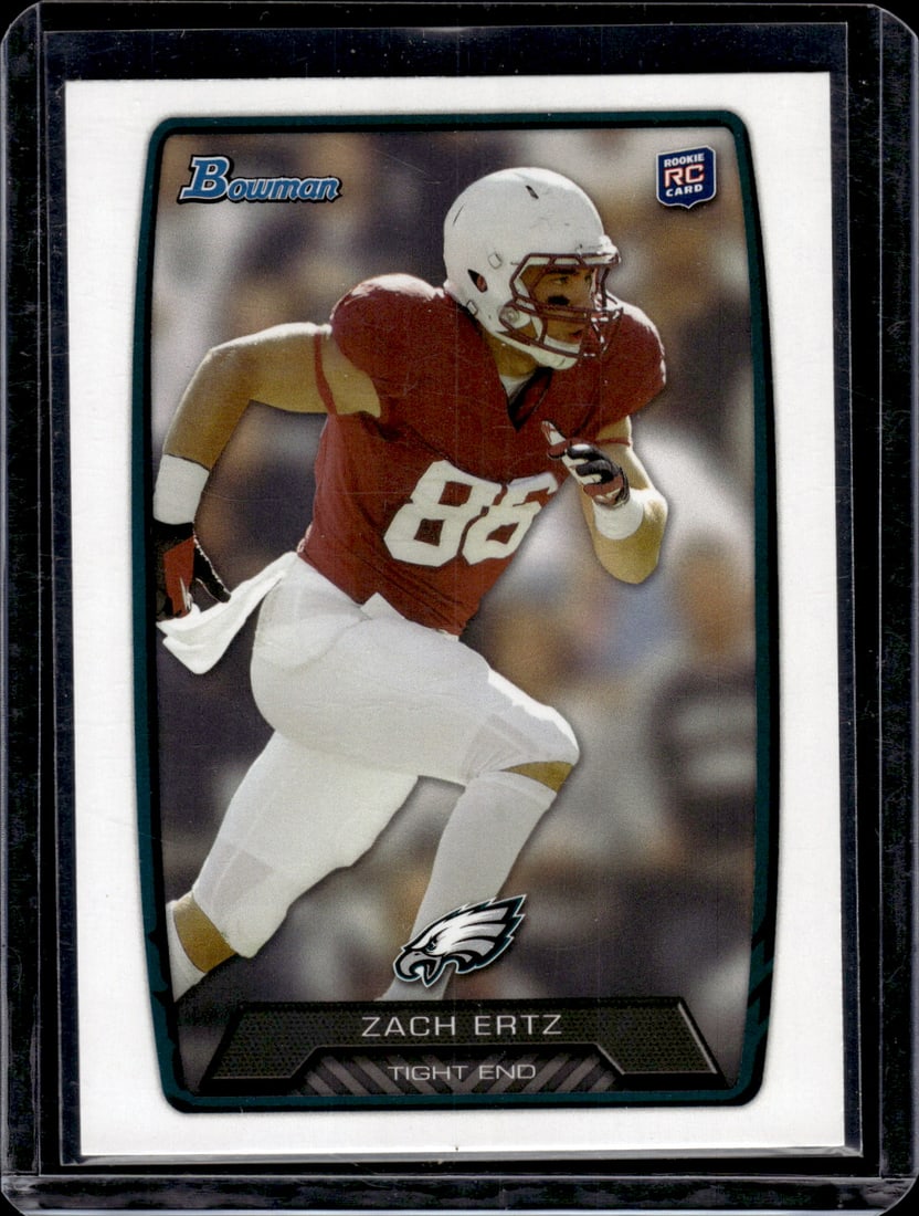 Zach Ertz Rookie Card 2013 Bowman #119 Cardinals, Eagles: Bowman U Chrome Football NFL Trading & Sports Cards, Sports Cards for Sale Near Me, Prospect, 1st Bowman, Super Bowl & Hall of Fame Players, Auction Memorabilia Lots For Sale Near Me