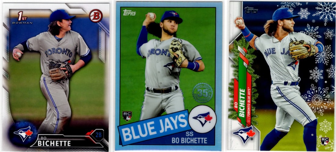 Lot of 3 Bo Bichette 1st Bowman & Rookie Cards. All Different, See Pictures (1 of 2)