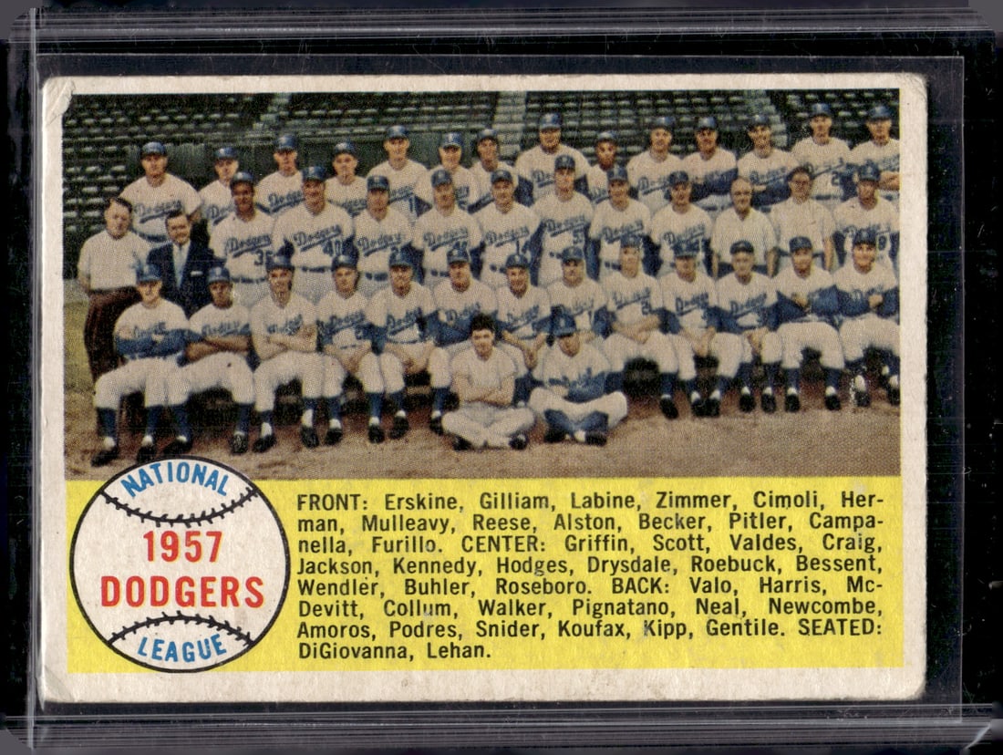 1957 Dodgers 1958 Topps #71 Back is Marked See Pictures: Topps Baseball MLB Trading & Sports Cards, Sports Cards for Sale Near Me, World Series & Hall of Fame Players Memorabilia, Refractors, X-Fractors, Numbered, SP, SSP, Valuable Auction Memorabilia Lots 