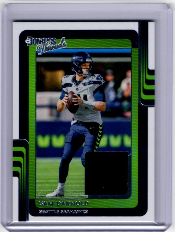 Sam Darnold Patch 2025 Donruss #DTH-SDD Seattle Seahawks: Donruss Optic Football NLF Trading & Sports Cards, Sports Cards for Sale Near Me, Valuable Memorabilia Auction Lots Sold On Line, SP, SSP