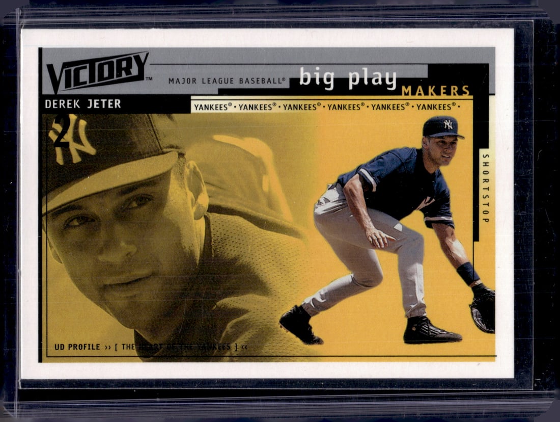 Derek Jeter Big Play Makers 2000 Upper Deck Victory #376 New York Yankees (1 of 2)