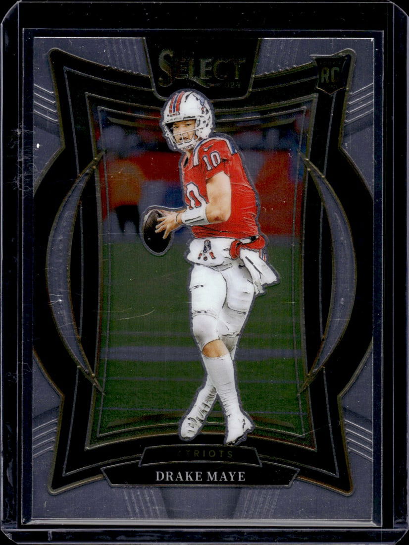 Drake Maye Rookie Card 2024 Select #27 New England Patriots: Panini Select, Prizm, Mosaic, Contenders, Zenith, Phoenix, Illusions, Absolute, Rookie NFL Sports Trading Cards, SP, SSP, Cards, Football Cards for Sale Near Me, Superbowl & Hall of Fame Player
