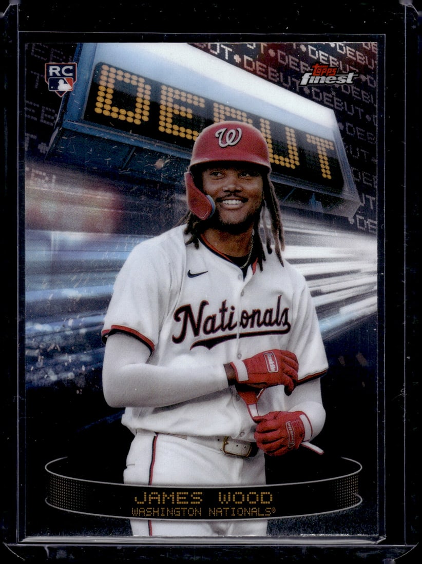 James Wood Rookie Card Debut 2025 Topps Finest #D-1 Washington Nationals: Topps Baseball MLB Trading & Sports Cards, Sports Cards for Sale Near Me, World Series & Hall of Fame Players Memorabilia, Refractors, X-Fractors, Numbered, SP, SSP, Valuable Auction Memorabilia Lots