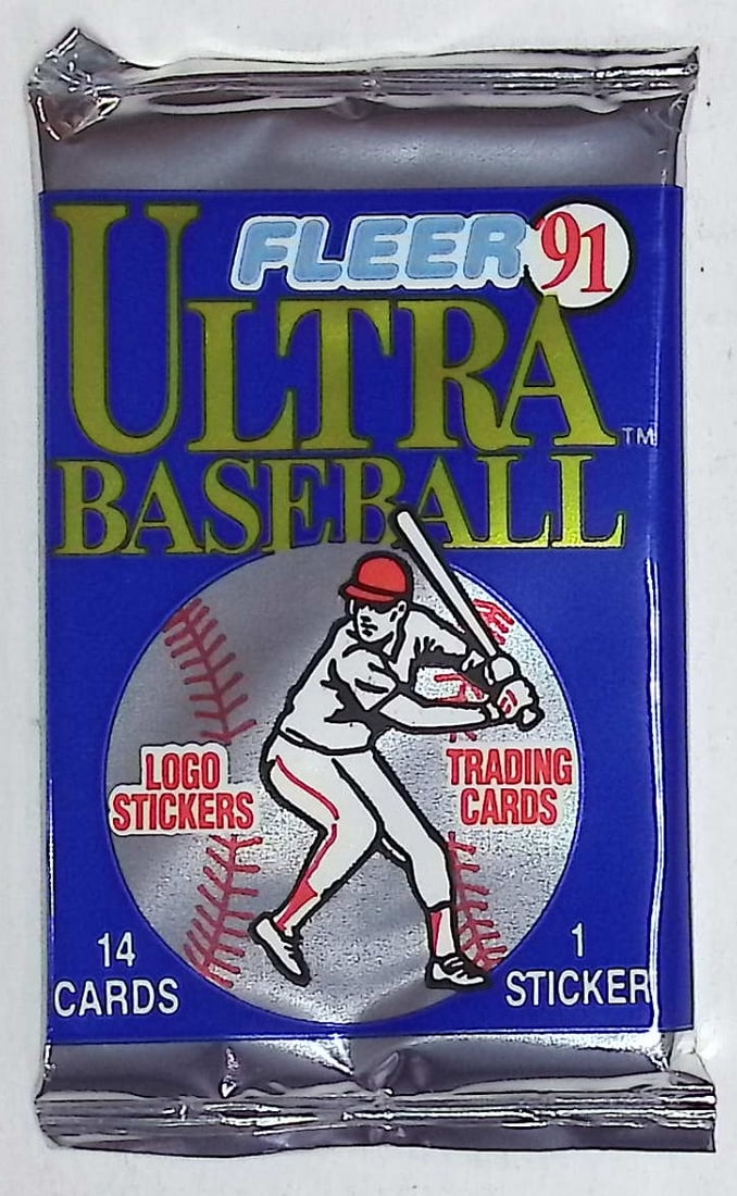 1991 Fleer Ultra Series 1 Baseball Cards Retail Box Pack Sports Cards MLB Trading Cards Rookie Cards: Fleer Vintage Baseball MLB Trading & Sports Cards, World Series & Hall of Fame Players, Old Sports Cards for Sale Near Me, Valuable Auction Memorabilia Lots For Sale On Line, Tony Gwynn, Rickey Hender