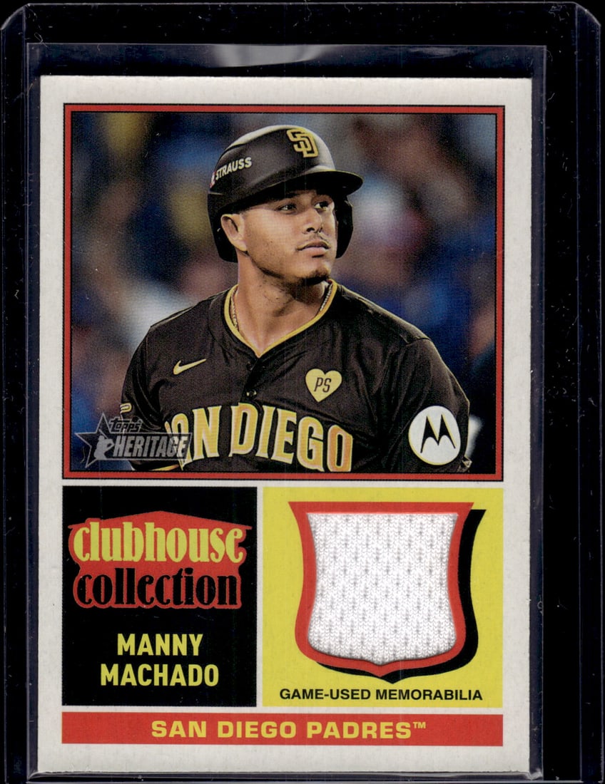 Manny Machado Game Used Patch 2025 Topps Heritage #CCR-MM San Diego Padres: Topps Baseball MLB Trading & Sports Cards, Sports Cards for Sale Near Me, World Series & Hall of Fame Players Memorabilia, Refractors, X-Fractors, Numbered, SP, SSP, Valuable Auction Memorabilia Lots