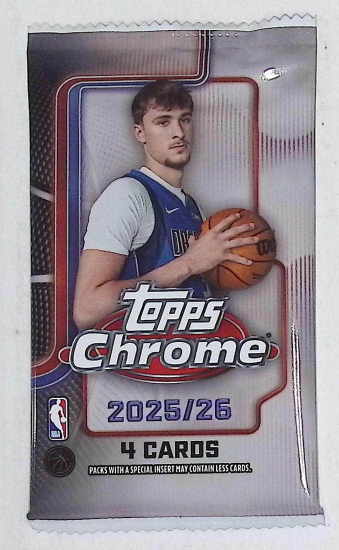 2025 Topps Chrome Basketball Cards BLASTER BOX PACK - Cooper Flagg Rookie Card: Topps Chrome Basketball NBA Trading & Sports Cards, Victor Wembanyama, Brandon Miller, Amen Thompson, Scoot Henderson, Ausar Thompson, Autographs, Signatures, Green Topps Logo Refractor, Auction Lots