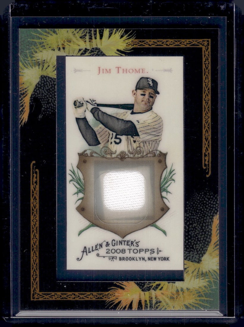 Jim Thome Game Used Patch 2008 Allen & Ginter #AGR-JT Chicago White Sox: Topps Baseball MLB Trading & Sports Cards, Sports Cards for Sale Near Me, World Series & Hall of Fame Players Memorabilia, Refractors, X-Fractors, Numbered, SP, SSP, Valuable Auction Memorabilia Lots 