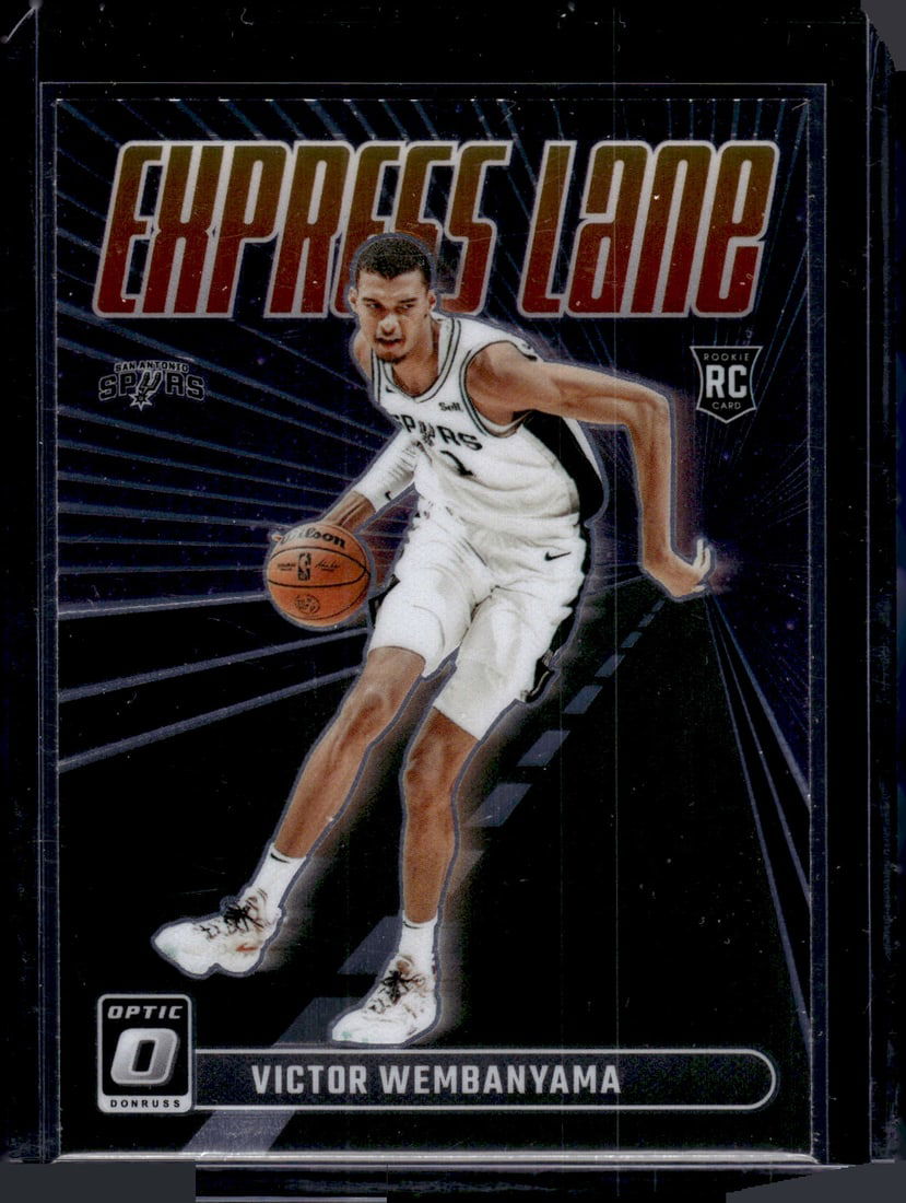 Victor Wembanyama Rookie Card Express Lane 2023-24 Donruss Optic #8 Spurs: Donruss Optic Basketball NBA Sports & Trading Cards, SP, SSP, NBA Championship & Hall of Fame Player Cards, Valuable Auction Memorabilia Lots Sold On Line, Sports Cards for Sale Near Me