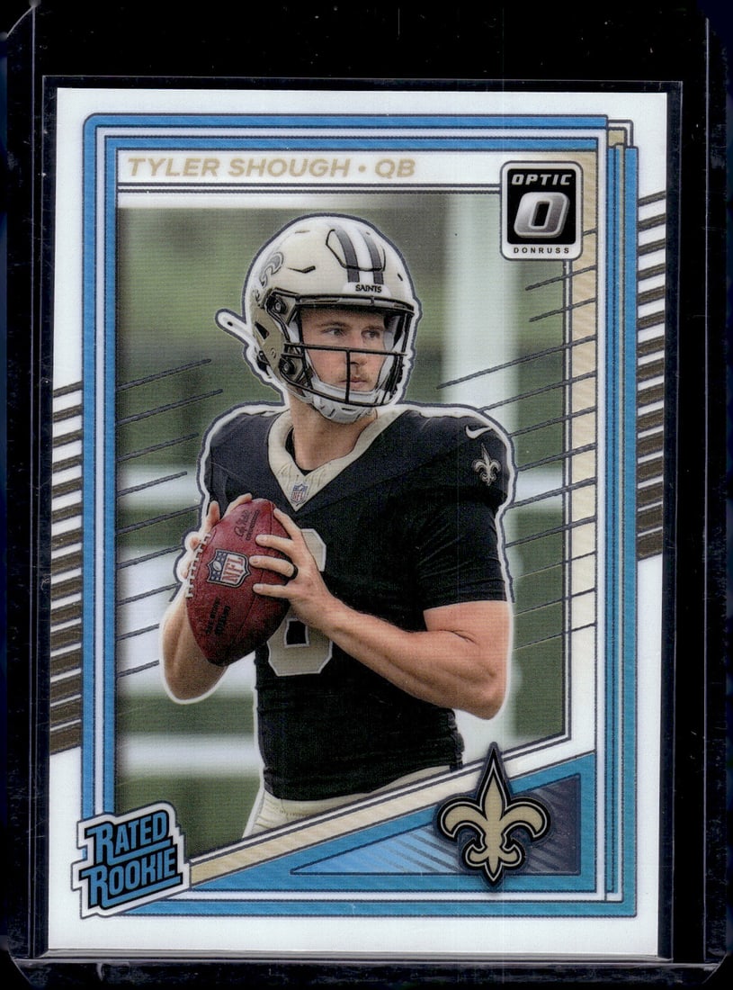 Tyler Shough Rookie Card 2025 Donruss Optic #223 New Orleans Saints: Donruss Optic Football NLF Trading & Sports Cards, Sports Cards for Sale Near Me, Valuable Memorabilia Auction Lots Sold On Line, SP, SSP