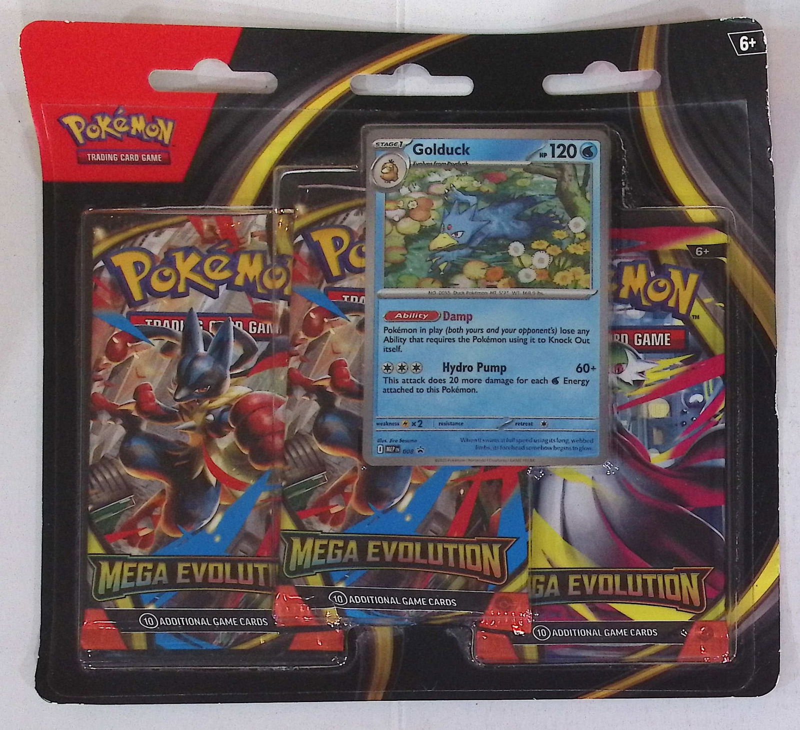 2025 Pokemon Mega Evolutions Blister 3 Pack Blister Booster Pack Set (1 of 1)