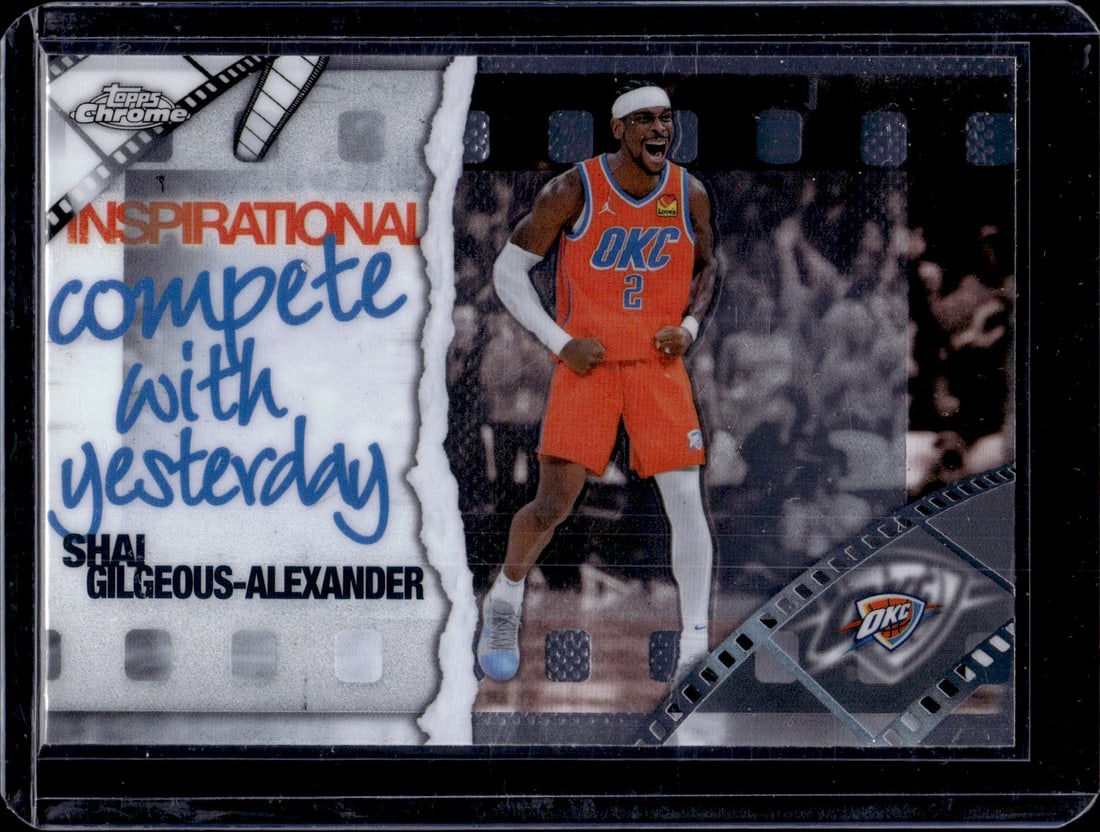 Shai Gilgeous-Alexander Compete With Yesterday 2025-26 Topps Chrome #IP-11 Thunder: Topps Basketball NBA Trading & Sports Cards, Sports Cards for Sale Near Me, Chrome, Refractor, SP, SSP, Valuable Auction Memorabilia Lots Sold On Line, NBA Championship & Hall of Fame Player Cards