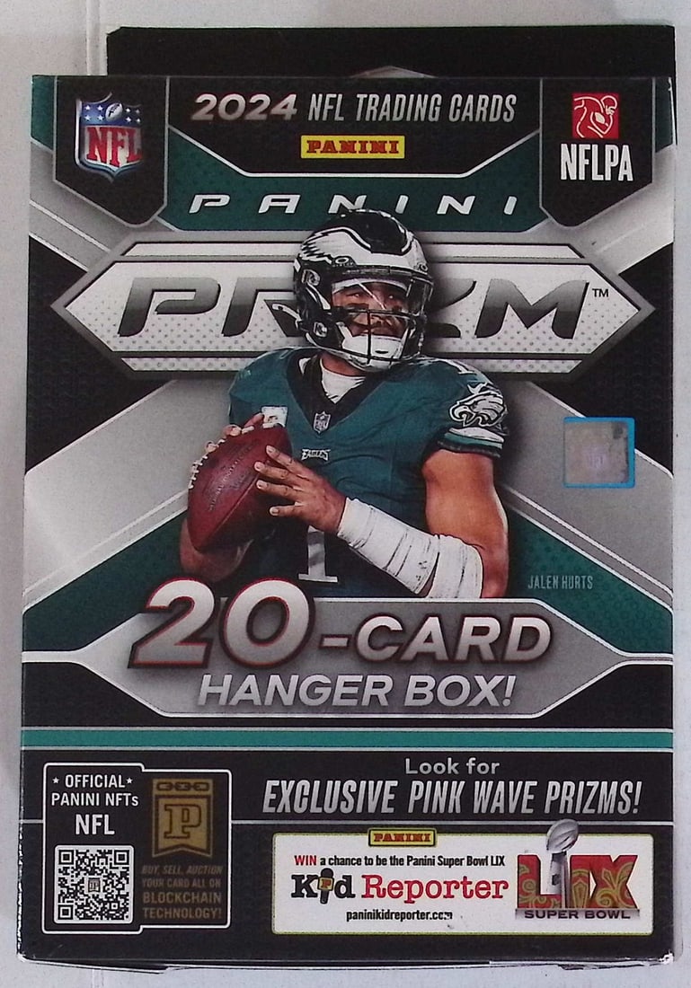 2024 Panini Prizm Football HANGER BOX - Jayden Daniels, Pink Wave Prizms, Bo Nix (1 of 1)