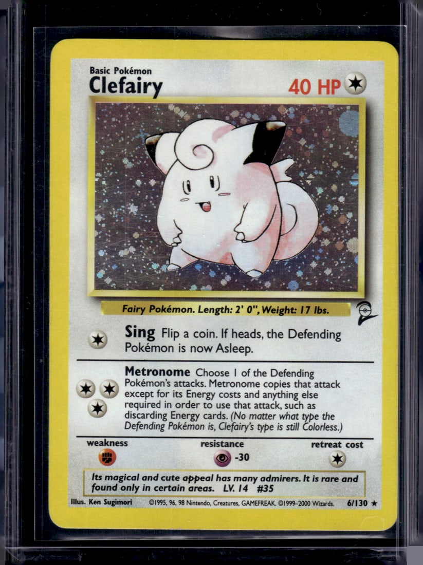 Pokemon Base Set 2 Clefairy Holo #6: Pokemon Trading Card Game Cards, Charizard, Pikachu, Mewtwo, Reverse Holo, Holo Rare, Secret Rare Cards, Full Art Cards, Eevee, Ultra Rare Card, Illustration Rare, Special Illustration Rare SIR