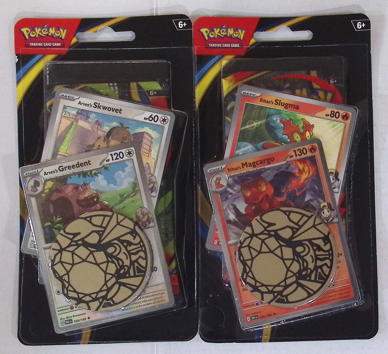 2 COUNT: Pokemon Phantasmal Flames Single Booster Blister Hanger w/ 1 Coin & 2 Promo Cards (1 of 1)