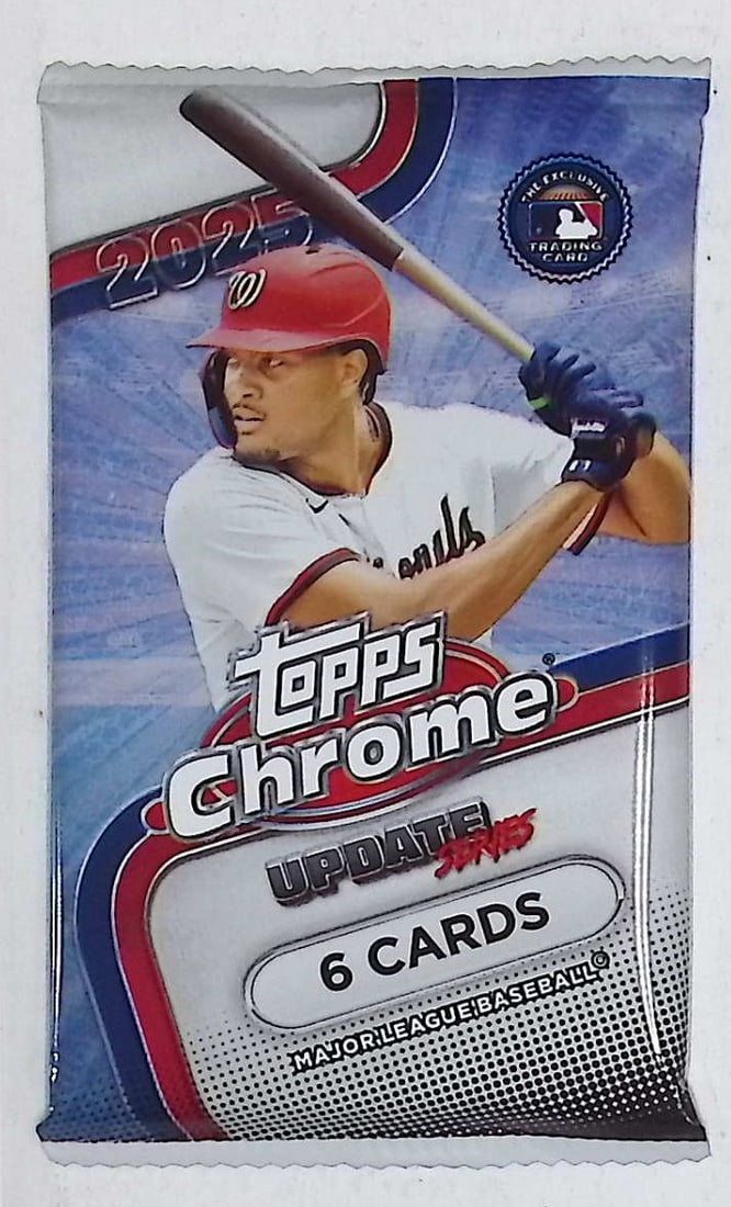 2025 Topps Chrome Update Series MEGA BOX PACK James Wood, Jacob Wilson, Dylan Crews Rookie Cards (1 of 1)
