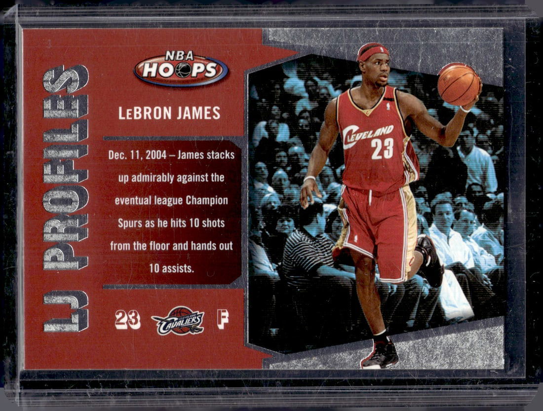 LeBron James LJ Profiles 2005-06 Fleer #LBJ-1 Cleveland Cavaliers: Fleer Vintage Baseball MLB Trading & Sports Cards, Old Sports Cards for Sale Near Me, Auction Memorabilia Lots for Sale On Line, World Series & Hall of Fame Players