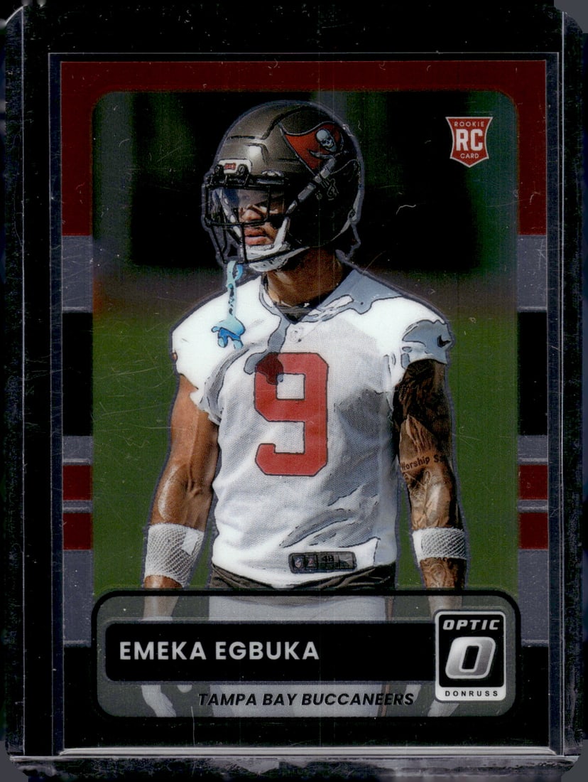 Emeka Egbuka Rookie Card Retro 2025 Donruss Optic #16 Tampa Bay Buccaneers: Donruss Optic Football NLF Trading & Sports Cards, Sports Cards for Sale Near Me, Valuable Memorabilia Auction Lots Sold On Line, SP, SSP
