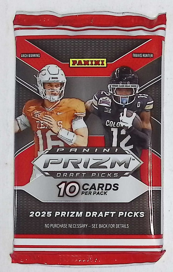2025 Panini Prizm Draft Picks Football Card Mega Box Pack Sports Card Rookie NFL Trading Cards: Panini Rookie Football NFL Trading & Sports Cards, Rookie Cards in This Set are Jayden Daniels, Bo Nix, Drake Maye, Marvin Harrison, Jr, JJ McCarthy, Football & Sports Cards for Sale Near Me, Silver,