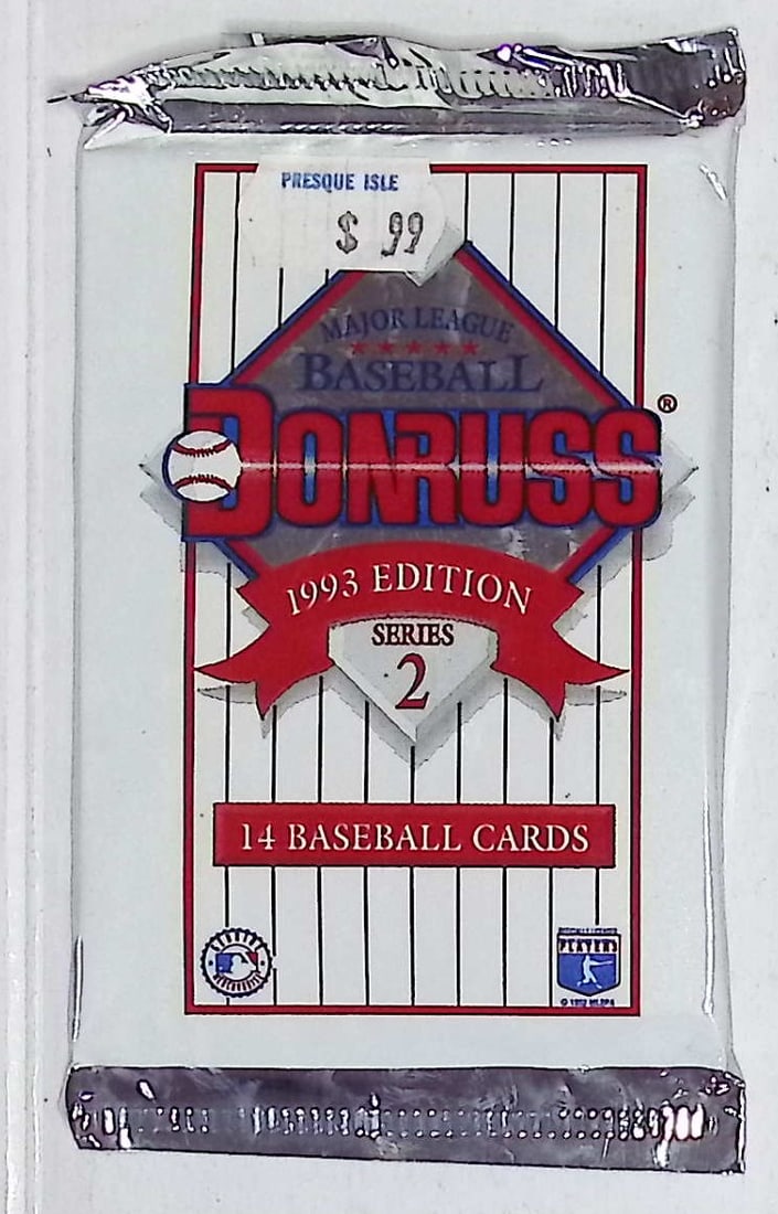 1993 Donruss Vintage Series 2 Baseball Card Retail Box Wax Pack: Vintage Valuable Donruss Baseball MLB Trading & Sports Cards, Robin Yount, George Brett, Rickey Henderson, Nolan Ryan, Old Sports Cards for Sale Near Me, World Series & hall of Fame Players, Auction M