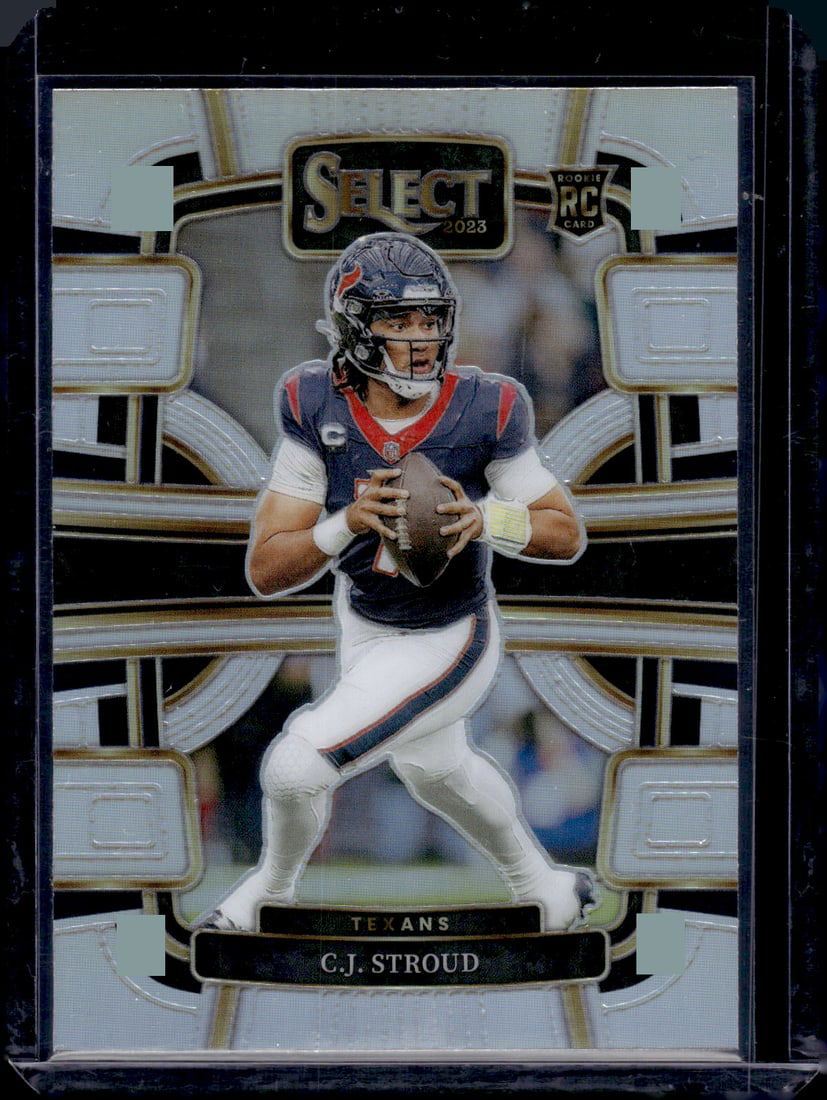 Cj Stroud Rookie Card Silver Prizm 2023 Select #41 Houston Texans: Panini Select, Prizm, Mosaic, Contenders, Zenith, Phoenix, Illusions, Absolute, Rookie NFL Sports Trading Cards, SP, SSP, Cards, Football Cards for Sale Near Me, Superbowl & Hall of Fame Player Cards,
