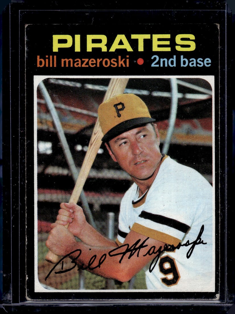 Bill Mazeroski 1971 Topps #110 Pittsburgh Pirates Vintage Baseball Card: Topps Baseball MLB Trading & Sports Cards, Sports Cards for Sale Near Me, World Series & Hall of Fame Players Memorabilia, Refractors, X-Fractors, Numbered, SP, SSP, Valuable Auction Memorabilia Lots
