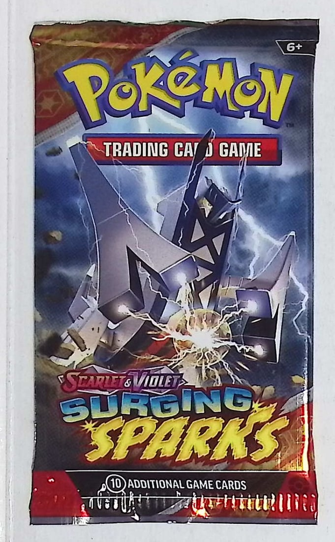 Pokemon Scarlet & Violet Surging Sparks 10 Card TCG Booster Pack, Charizard, Pikachu, Holo: Pokemon Trading Card Game Cards, Charizard, Pikachu, Mewto, EX, Referse Holo, Holo Rare Cards, Secret Rare Cards, Full Art Cards, Evee, 3 Stars Ultra Rare Cards, Double Rare, Illustration Rare,