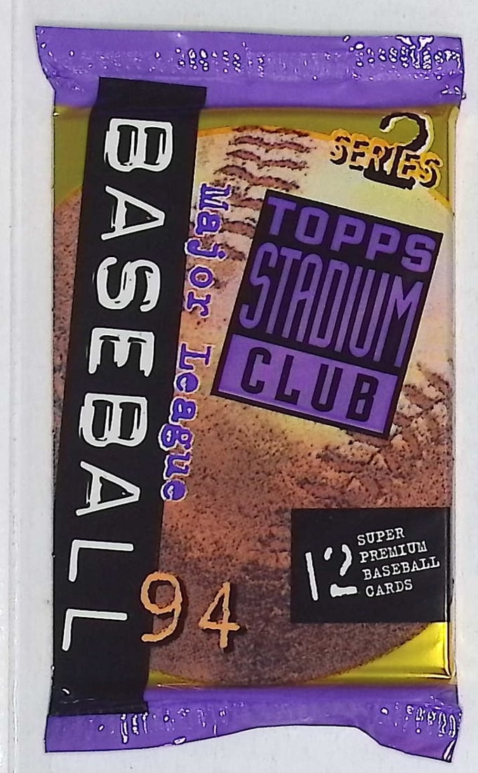 1994 Topps Stadium Club Series 2 Vintage Baseball Retail Box Wax Pack: Vintage Valuable Topps Baseball MLB Trading & Sports Cards, Robin Yount, George Brett, Rickey Henderson, Nolan Ryan, Old Sports Cards for Sale Near Me, World Series & hall of Fame Players, Auction
