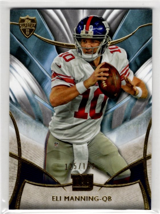 Eli Manning /162 2014 Topps Supreme #10 New York Giants (1 of 2)