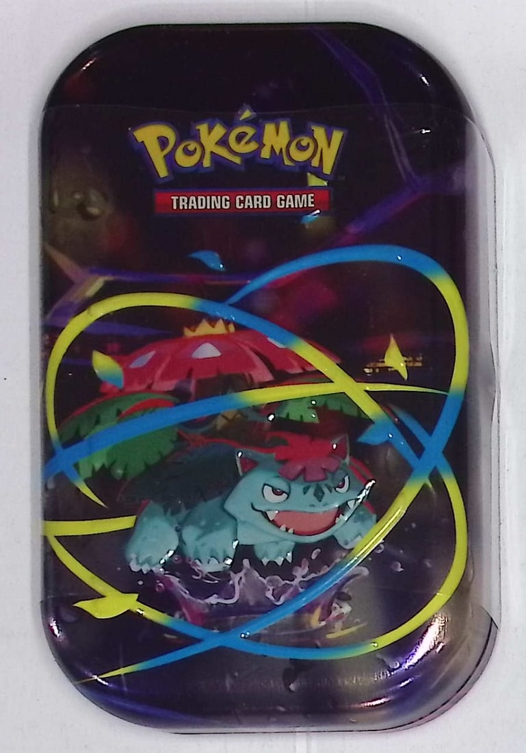 2025 Pokemon Mega Heroes Mega Evolutions Tin with 2 Booster Packs, A Sticker, & Art Card (1 of 2)