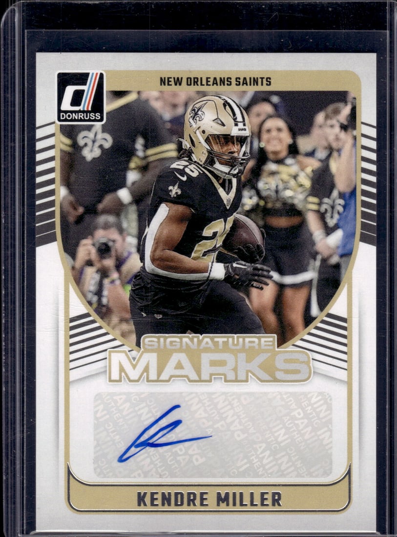 Kendre Miller Auto 2024 Donruss #SMA-KMI Saints: Donruss Football NLF Trading & Sports Cards, Sports Cards for Sale Near Me, Valuable Memorabilia Auction Lots Sold On Line, SP, SSP
