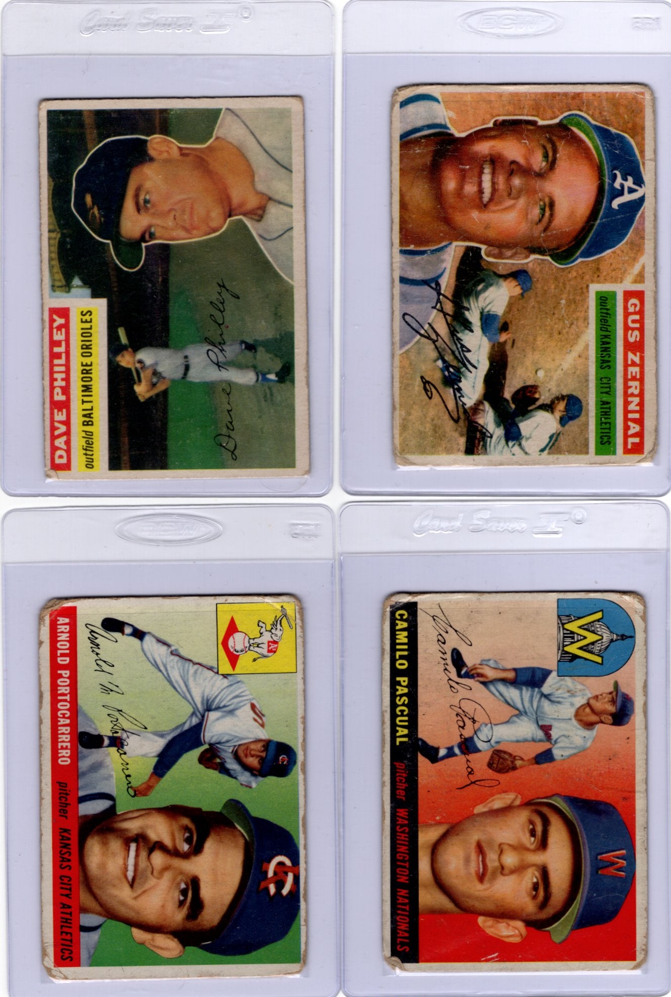 Lot of 4 1955 & 56 Topps Vintage Baseball Cards. Conditions Vary, See Pictures: Topps Baseball MLB Trading & Sports Cards, Sports Cards for Sale Near Me, World Series & Hall of Fame Players Memorabilia, Refractors, X-Fractors, Numbered, SP, SSP, Valuable Auction Memorabilia Lots