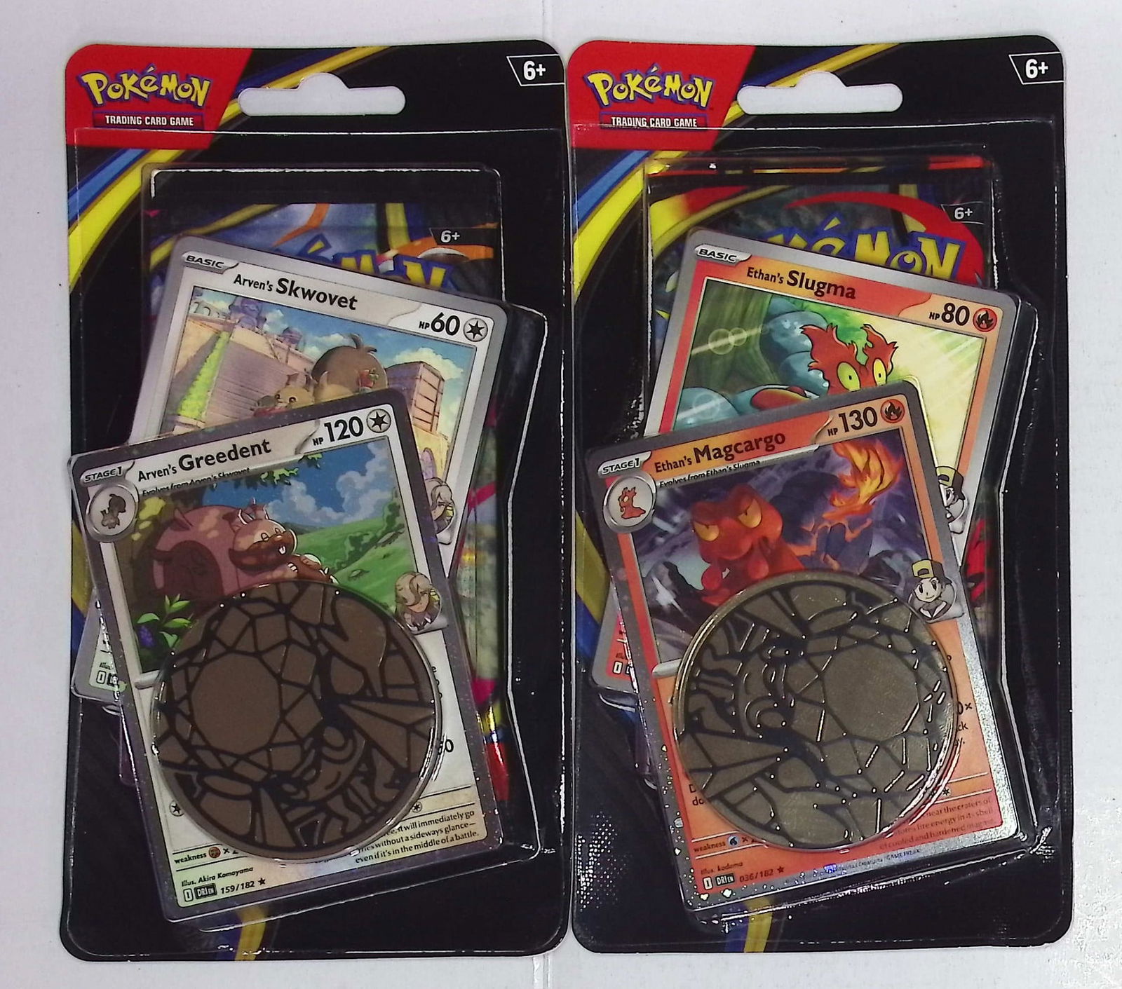 2 COUNT: Pokemon Phantasmal Flames Single Booster Blister Hanger w/ 1 Coin & 2 Promo Cards (1 of 1)